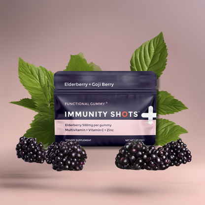 Elderberry & Goji Berry Immunity Shots Gummy Vitamins 12-Pack