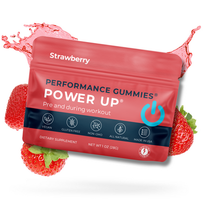 Strawberry Power Up Pre-Workout Supplements 12-Pack